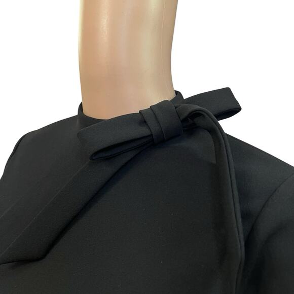 NEW Calvin Klein Bow Neck Sheath Dress Petite Party Classic Preppy Knee Length - Picture 2 of 9